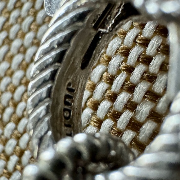 Judith Ripka Silver Necklace with 5 Crystal Accents 18” With 2” Extender - Picture 7 of 12